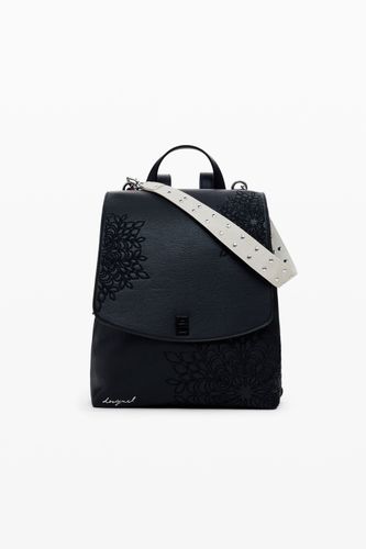 Petit sac à dos à rabat avec gravures - Desigual - Modalova