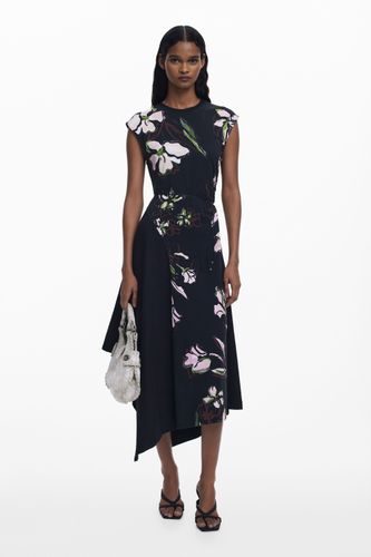 Robe asymétrique à fleurs - Desigual - Modalova