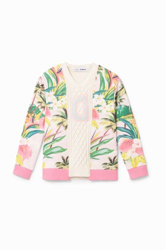 Pull hawaïen et dentelle - Desigual - Modalova