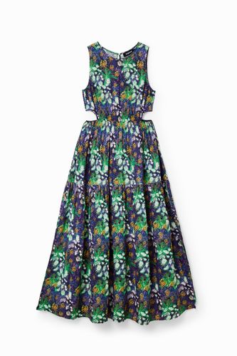 Robe longue découpes nature - Desigual - Modalova