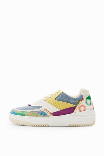 Baskets rétro patchwork multicolores - Desigual - Modalova