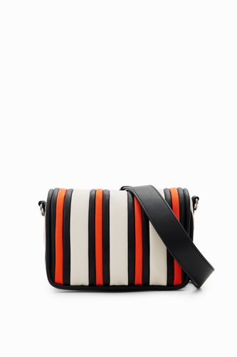 Sac à bandoulière S matelassé rayures - Desigual - Modalova