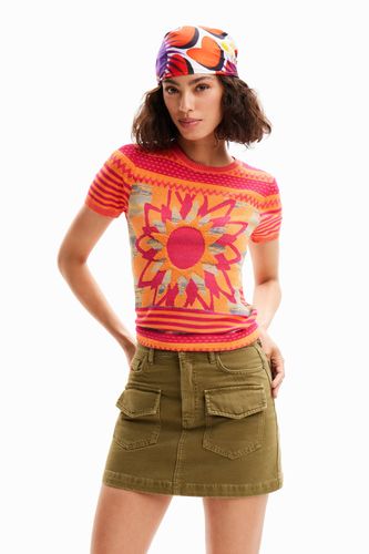 T-shirt en maille soleil - Desigual - Modalova