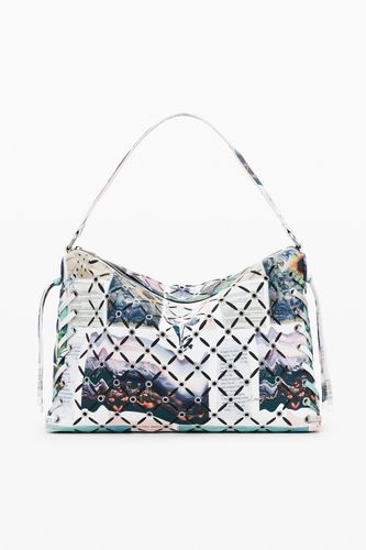 Sac bandoulière perforé Collage moyen - Desigual - Modalova