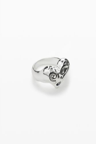 Bague cœur plaqué argent Zalio - Desigual - Modalova