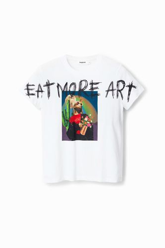 T-shirt arty "Eat More Art" - Desigual - Modalova