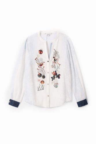 Chemise broderies boho - Desigual - Modalova