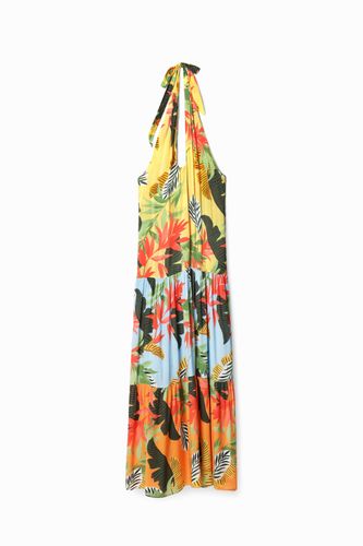 Maxi robe dos nu tropicale - Desigual - Modalova