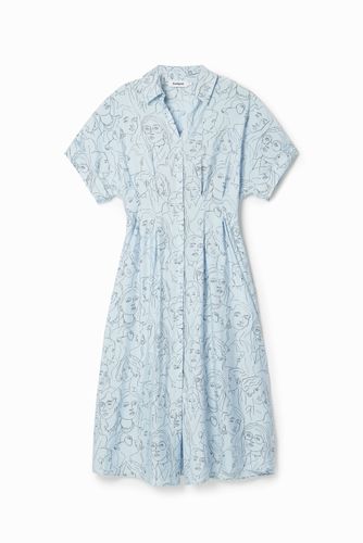 Robe chemise visages - Desigual - Modalova