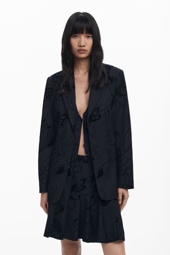 Veste avec détails en velours - Desigual - Modalova