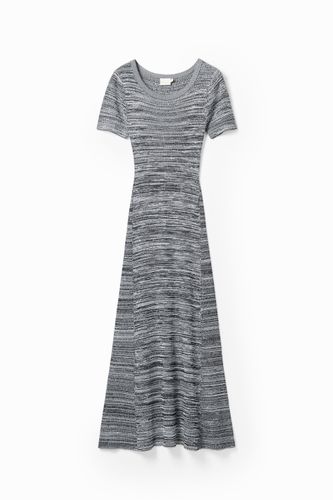 Robe longue tissu côtelé jaspé - Desigual - Modalova