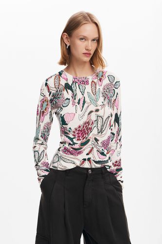 Pull détails fleurs - Desigual - Modalova