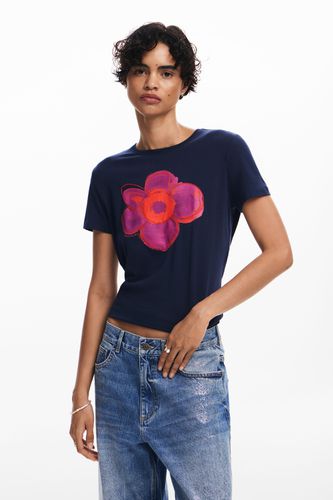 T-shirt en maille fleur - Desigual - Modalova