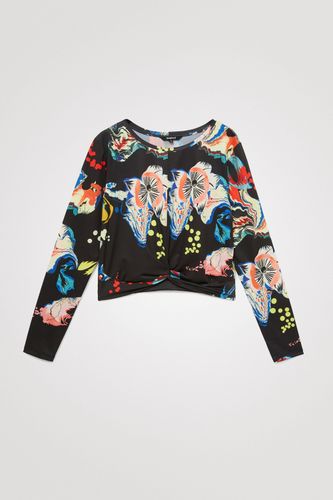 T-shirt fleurs ceinture plissée - DESIGNED BY M. CHRISTIAN LACROIX - Desigual - Modalova