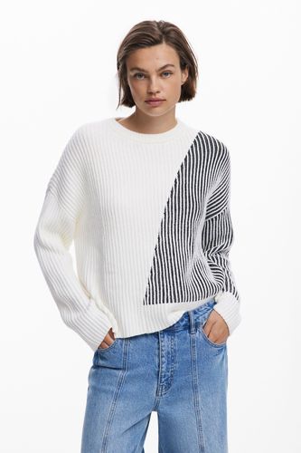 Pull à col roulé combiné - Desigual - Modalova