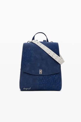 Petit sac à dos à rabat avec gravures - Desigual - Modalova