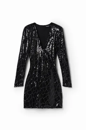 Robe courte paillettes - Desigual - Modalova