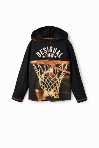 T-shirt capuche basket - Desigual - Modalova