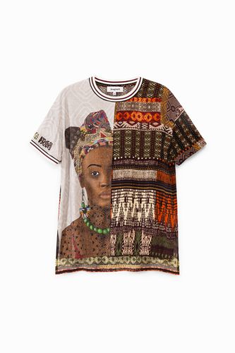 T-shirt âme sœur ethnique - Desigual - Modalova