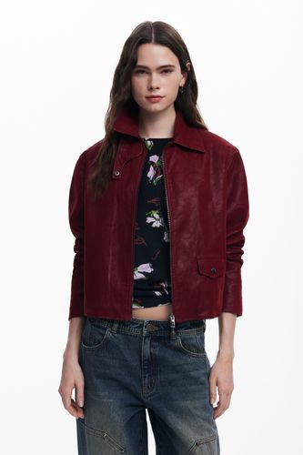 Blouson effet cuir brillant - Desigual - Modalova