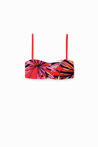 Haut de bikini bandeau tropical - Desigual - Modalova