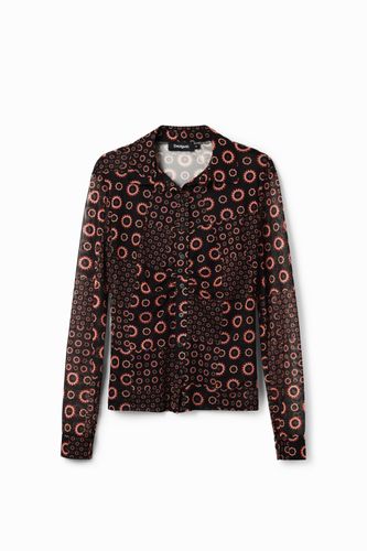 T-shirt froncé patchwork - Desigual - Modalova