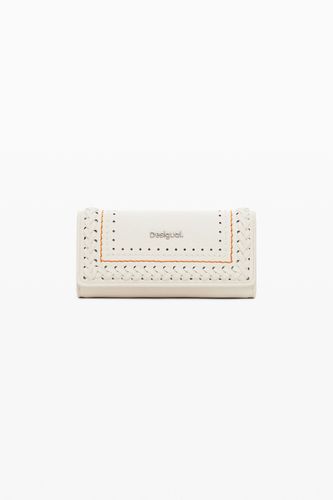 Porte-monnaie tressé avec surpiqûres - Desigual - Modalova