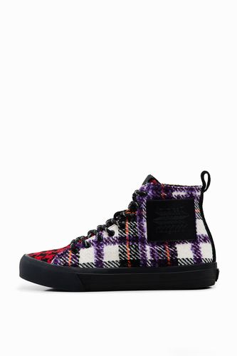 Baskets montantes tartan - Desigual - Modalova