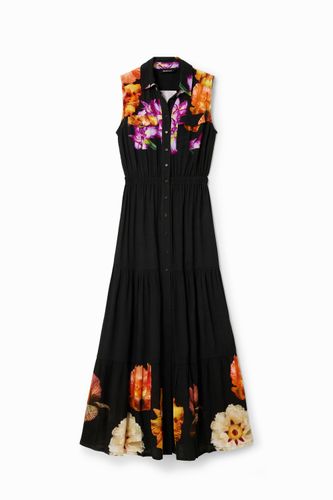 Robe chemise longue fleurs M. Christian Lacroix - Desigual - Modalova