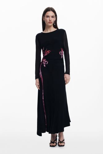 Robe longue asymétrique lys - Desigual - Modalova