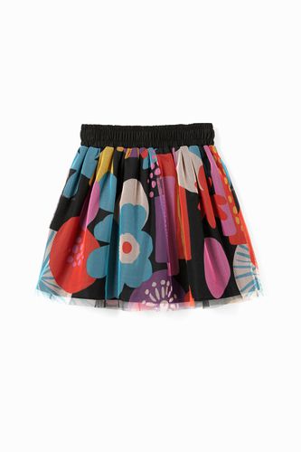 Jupe en tulle imprimée - Desigual - Modalova