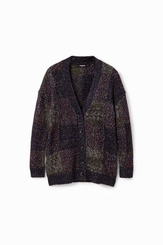 Cardigan oversize carreaux - Desigual - Modalova