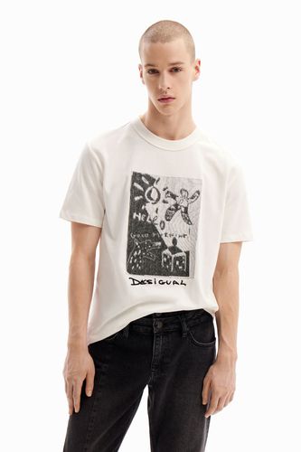 T-shirt brodé arty - Desigual - Modalova