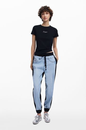 Jeans jogger à contraste - Desigual - Modalova