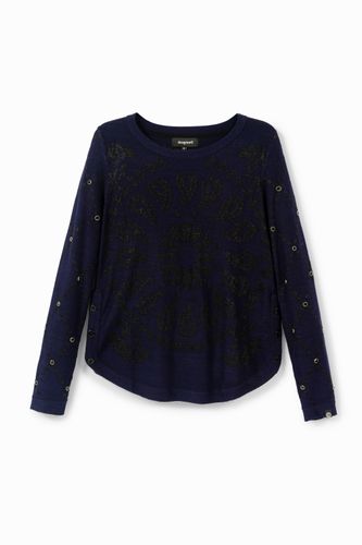 Pull maille Paisley - Desigual - Modalova