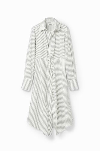 Robe chemise midi rayures - Desigual - Modalova