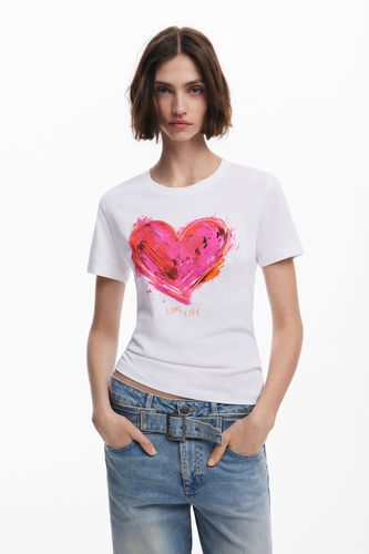 T-shirt cœur - Desigual - Modalova