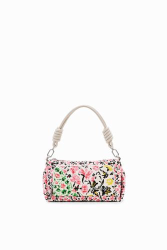 Sac à bandoulière S toile fleurs - Desigual - Modalova