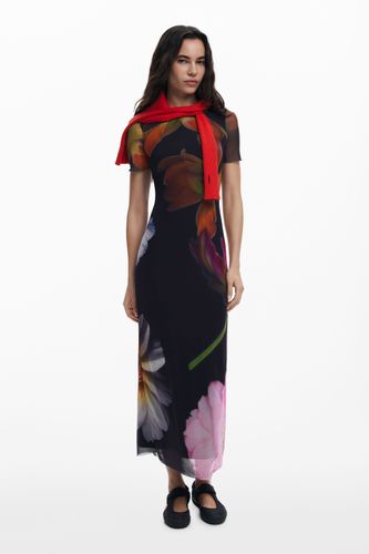 Robe en tulle à fleurs - Desigual - Modalova