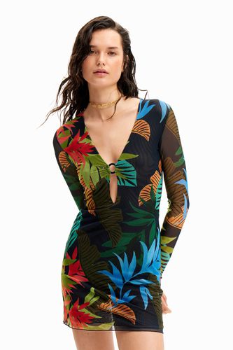 Mini-robe tulle tropicale - Desigual - Modalova