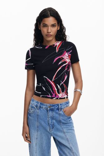 T-shirt à fleurs abstraites - Desigual - Modalova