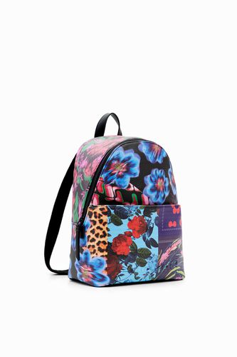 Petit sac à dos patchwork floral - Desigual - Modalova