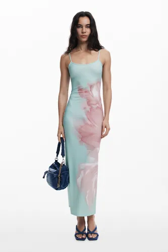 Robe midi à fleurs - Desigual - Modalova