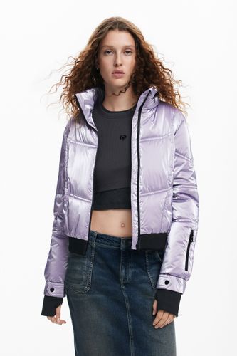 Manteau matelassé métallisé - Desigual - Modalova