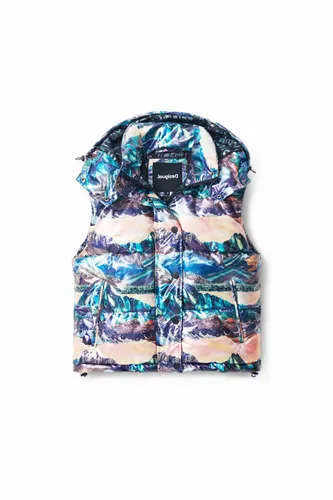 Gilet matelassé iridescent paysages - Desigual - Modalova