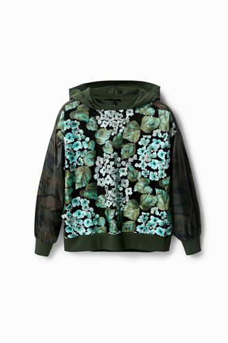 Sweat-shirt oversize fleurs brodées - Desigual - Modalova