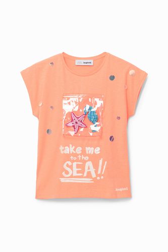 T-shirt à poche de la mer - Desigual - Modalova