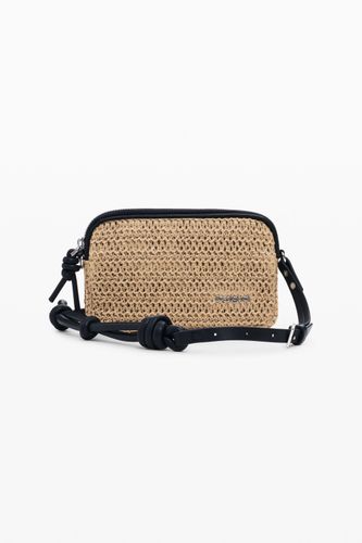 Sac bandoulière en raphia moyen - Desigual - Modalova