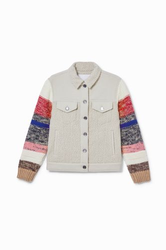 Veste trucker bi-matière - Desigual - Modalova