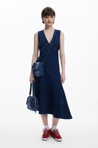 Robe midi en jean asymétrique - Desigual - Modalova